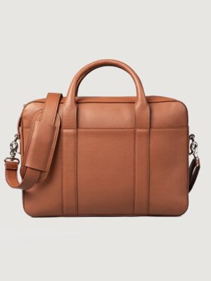 The Captain Brown Leather Briefcase