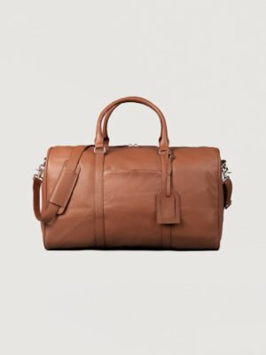 The Darrio Brown Leather Duffle Bag