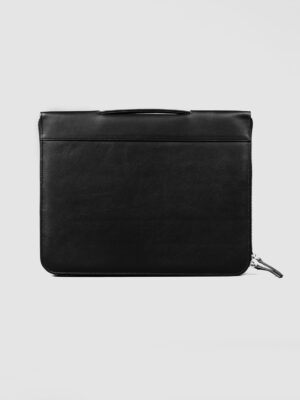 The Eclectic Black Leather Folio Organizer