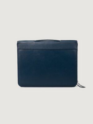 The Eclectic Midnight Blue Leather Folio Organizer