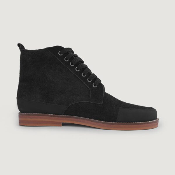 Carnell Moc Toe Black Suede Boots