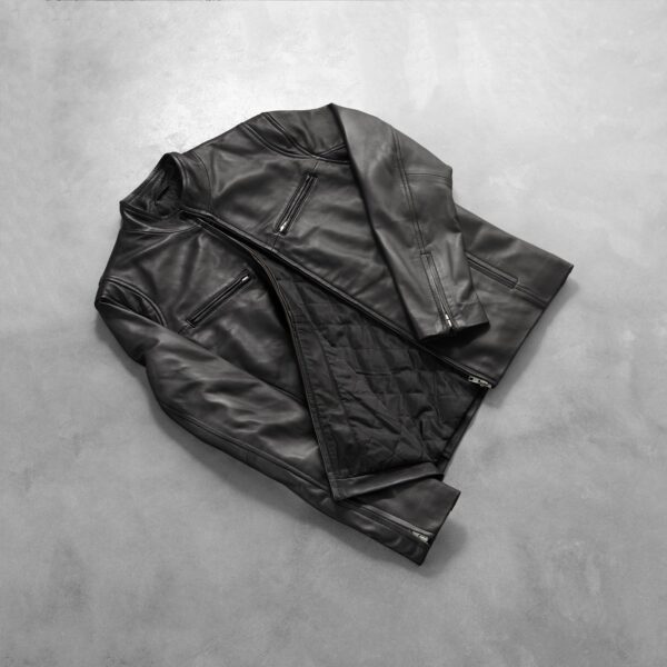 Ionic Black Leather Jacket