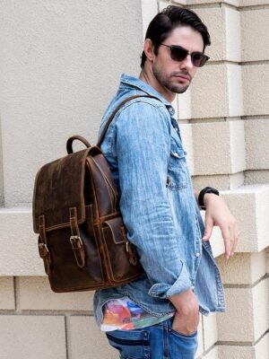 Leather Back Pack | Stonewall Leather Backpack