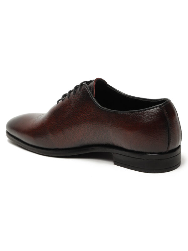 Men's Cheery Two-Tone Texture Leather Derbies Shoes