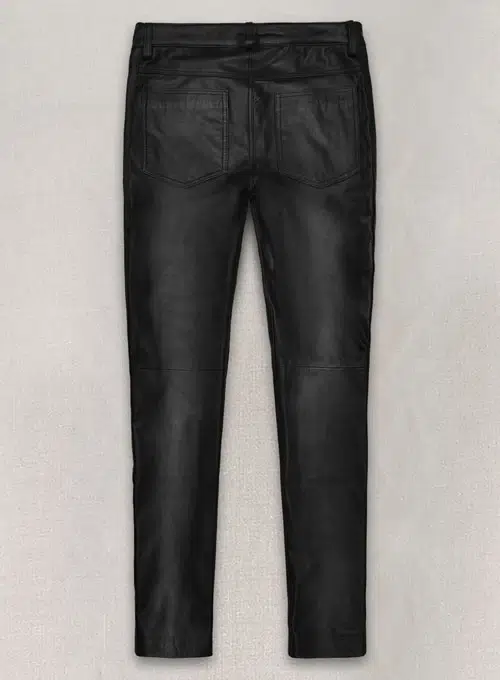 Black Mens Leather Pants