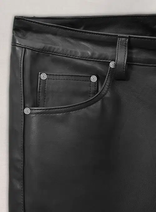 Black Mens Leather Pants