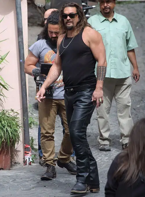 Jason Momoa Mens Leather Pants