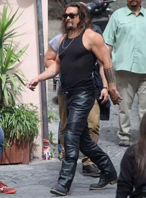 Jason Momoa Mens Leather Pants